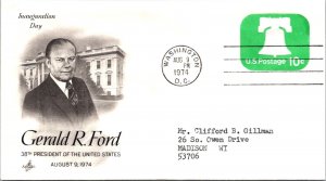 1974 Gerald R Ford 38th US Pres Inauguration Day - Washington DC - 10c  - J1470