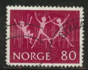 Norway Scott 592 used 1972 stamp