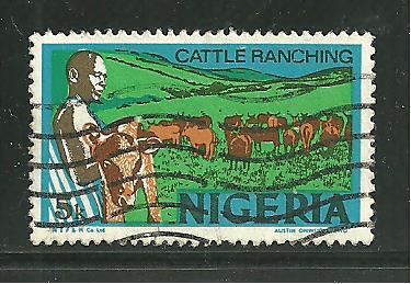 Nigeria 294 Cattle Ranching  Postally used