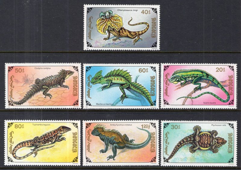 Mongolia 2005-2011 Reptiles MNH VF