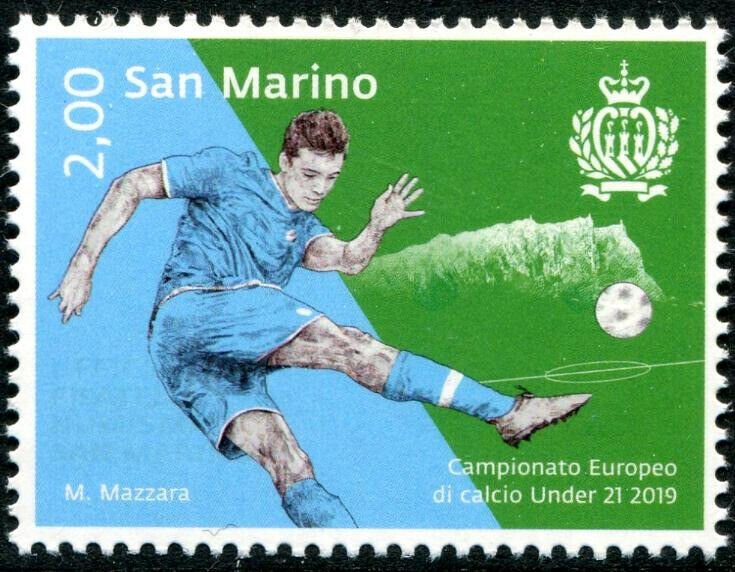 HERRICKSTAMP NEW ISSUES SAN MARINO Sc.# 2047 European Soccer Under 21 Champ 2019