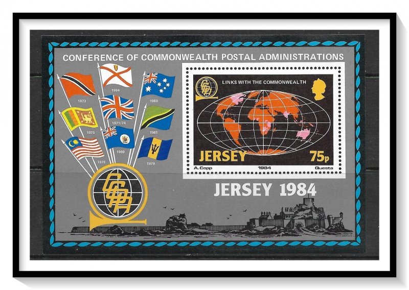 Jersey #329 Commonwealth Links Souvenir Sheet MNH