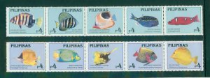 PHILIPPINES 2410, 2411 MNH Strips of 5 CV $11.00 BIN $6.60