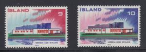 Iceland    #454-55    mnh     cat $1.85