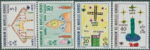 New Hebrides French 1979 SGF292-F295 Christmas set MNH