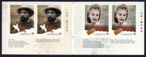 UNFOLD = BLACK HISTORY = Lower Gutter Strip of 4 = Canada 2012 #2521b MNH