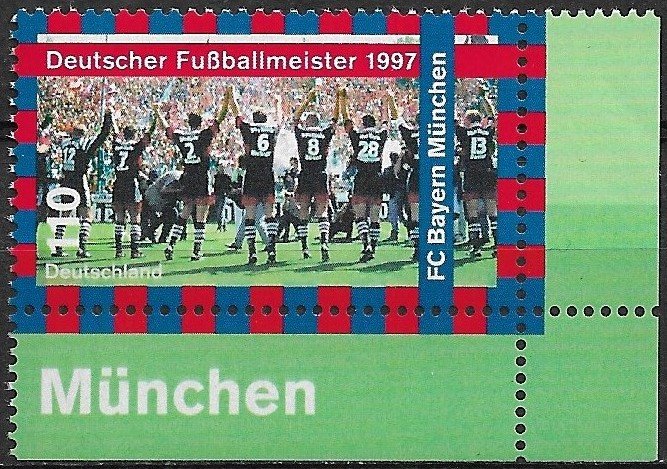 1997 Germany #1981 FC Bayern Munchen German Soccer Champions MNH