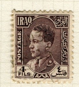 IRAQ; 1934 early King Ghazi issue fine used 4f. value
