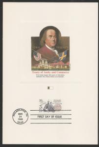 #2036 U/A FLEETWOOD PROOFCARD FDC   US - Sweden