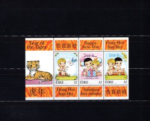 Ireland 1100 Year of the Tiger 1998 XF MNH Souvenir Sheet A8SP