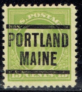 1919 13c FRANKLIN apple green (513-204) w/PRECANCEL f/PORTLAND ME. NICE DENOM.