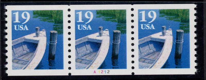 USA 2529 Mint (NH) Strip of PNC 3 P#A1212