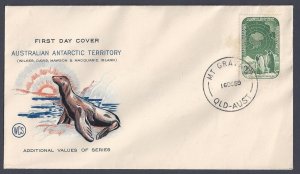 AUSTRALIA ANTARCTIC TERRITORY 1959 FDC WITH CACHET