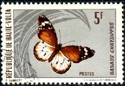 Butterfly, Burkina Faso stamp SC#247 used