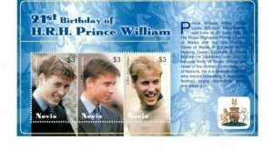 Nevis MNH S/S 1338 Prince William 2003