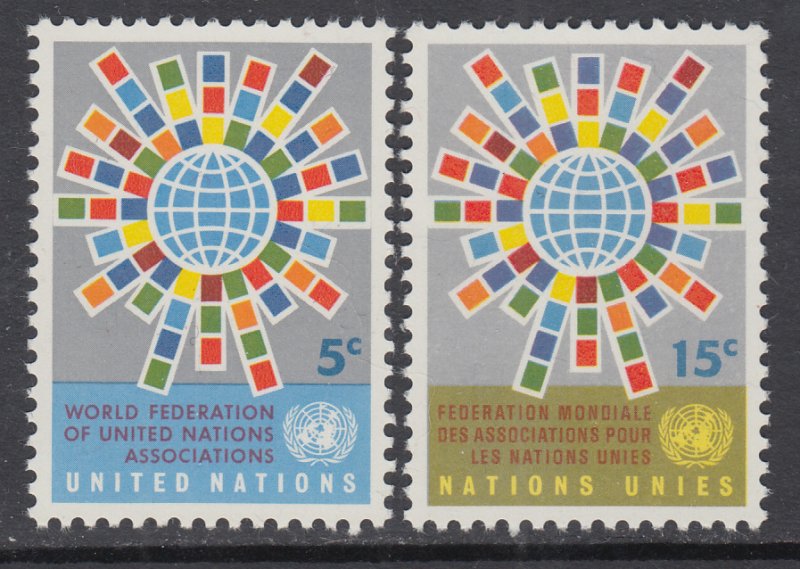 UN New York 154-155 MNH VF