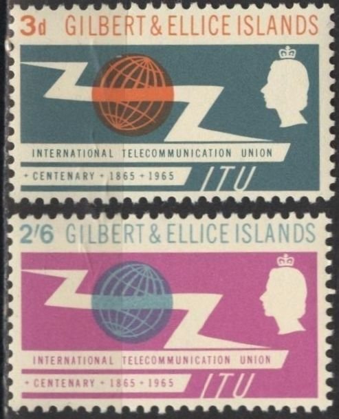 Gilbert & Ellice 87-88 (mh) ITU issue (1965)