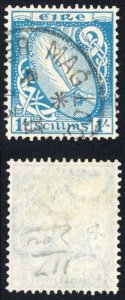 Ireland SG122 1/- light blue 2nd wmk Fine used Cat 25 pounds