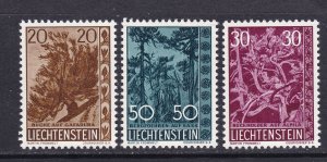 Liechtenstein Scott 353-355. 1960 Trees, VF MNH. Scott $40