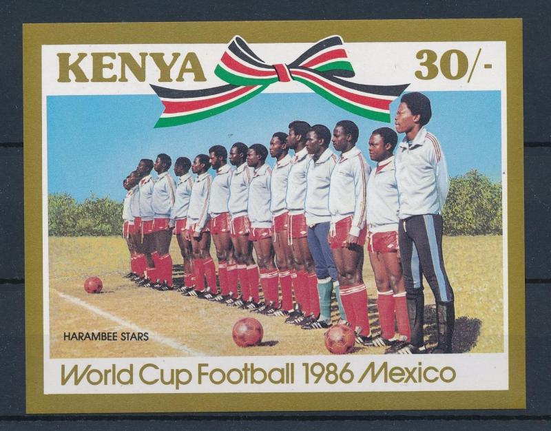 [59644] Kenya 1986 World Cup Soccer Football Mexico MNH Sheet