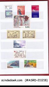 COLLECTION OF FRENCH ANDORRA STAMPS FROM 1966-1996 IN SMALL STOCK BOOK