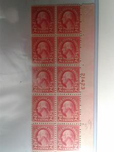 SCOTT # 634 TYPE 1 PLATE BLOCK OF 10 GEM MINT NEVER HINGED  1926 !!