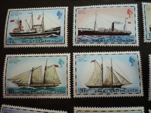 Stamps - Falkland Islands - Scott# 260-274 - Mint Never Hinged Set of 15 Stamps