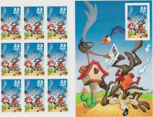 3392 WILE COYOTE IMPERF SCARCE SHEET