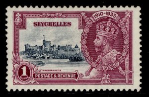 SEYCHELLES GV SG131, 1r slate & purple, M MINT. 