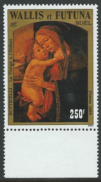 WALLIS & FUTUNA 1986 Botticelli Christmas MNH...................................