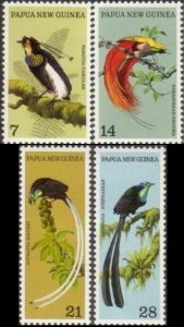 Papua New Guinea 1973 SG237-240 Birds of Paradise set MLH