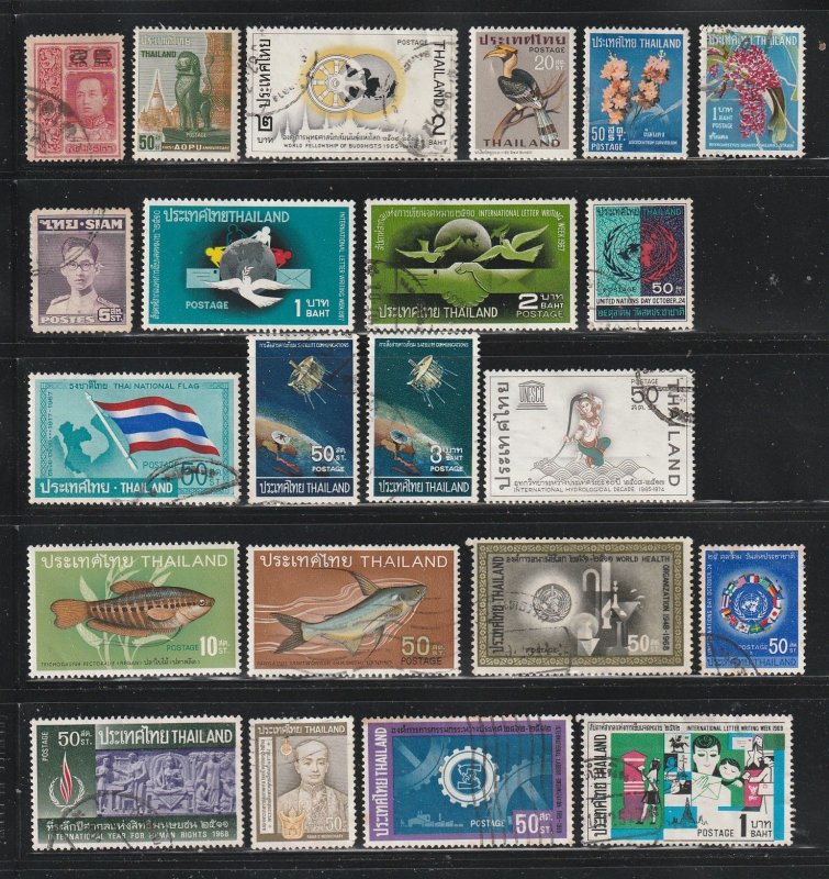 Thailand - Lot C - No Damaged Stamps. All The Stamps Are In The Scan.