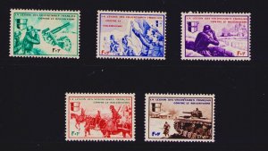 WWII Foreign Legion of French Volunteers MNH Set