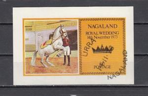 Nagaland, 1973 India Local. Royal Wedding s/sheet. Canceled.