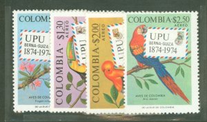 Colombia #C611-C614 Unused Single (Complete Set)