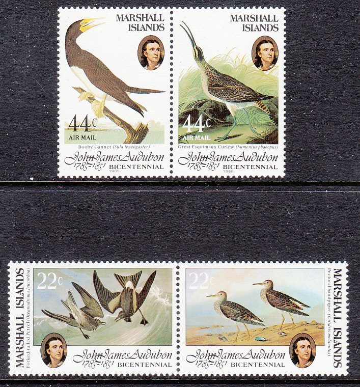 Marshall Islands 63-64,C1-C2 Birds MNH VF