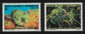 New Caledonia Lobsters Marine Animals 2v 1980 MNH SG#640-641