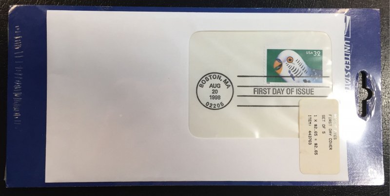 US #3230-3234 First Day Covers (FDC) - Bright Eyes (Original PO Issue)