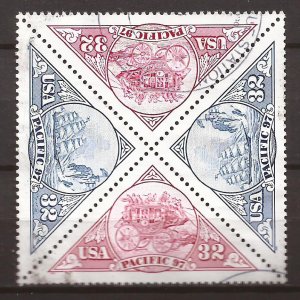 1997 USA - Sc3131a - used VF - Block of 4 - Pacific 97