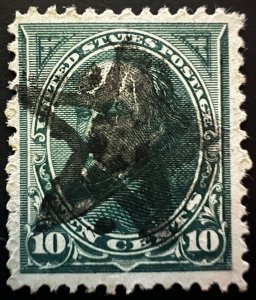 US Stamp #258, Star Cancellation