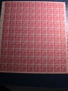 ​UNITED STATES 1938 SC# 806-PRESIDENTIAL ISSUE-JOHN ADAMS-MNH- SHEET VERY FINE