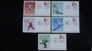 olympic games Albertville 1992 set of 11 FDC France Numis 1990/91