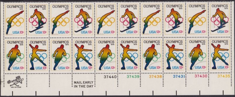 1698a Olympics Plate Strip MNH