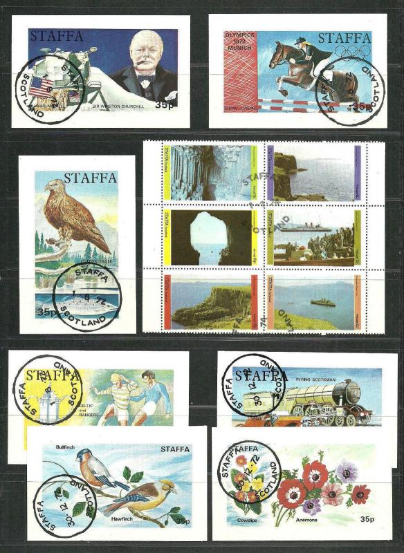 STAFFA SCOTLAND Very Fine Never Hinged Stamp Set #2