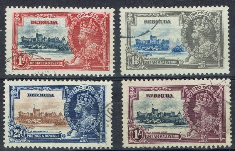 BERMUDA 1935 KGV SILVER JUBILEE SET USED 