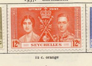 Seychelles 1937 Early Issue Fine Mint Hinged 12c. 216314