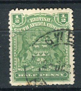 RHODESIA; 1898 early classic Springbok issue fine used 1/2d. value