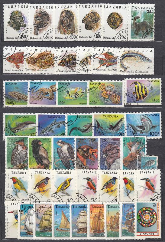 Tanzania - 63 stamp lot -  (3017)