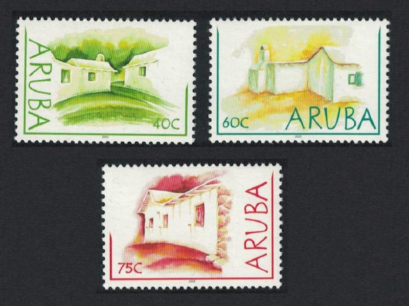 Aruba Mud Houses 3v SG#315-317