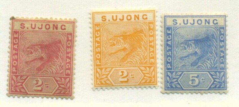 MALAYA SUNGEI UJONG #31-3, Mint Hinged, Scott $52.25